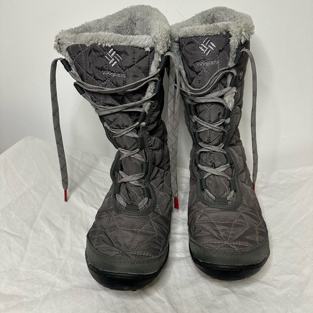 Columbia Minx Mid II Omni-Heat Women's 8.5 Gray Waterproof Winter Snow Boots